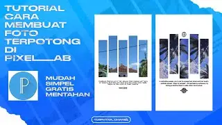 Tutorial Cara Design poster Foto aesthetic Terpotong di pixellab  / TUTORIAL TERBARU 2023