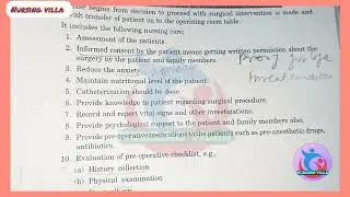 Pre-operative Nursing Care | Nursing Responsibilities Before Surgery | Nursing Lecture