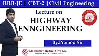 RRB-JE Syllabus 2018-19 | CBT-2 | Civil Engineering | Highway Engg. | Modulation