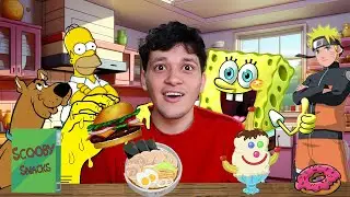 اكلت اكل الكارتون لمدة يوم كامل!