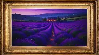 Lavender Dreams &ndash; Calm & Aromatic | Gold Frame TV Art | Art Screensaver for TV