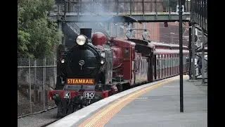 Steamrail Victoria&rsquo;s Ringwood Shuttles to Belgrave with K190 and the Taitset