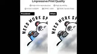 Procolored F8 DTF Printer Review | A4 L800 Panda for T-Shirt Printing!