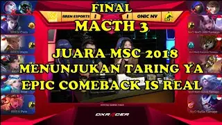 ONIC.NV VS BREM ESPORT MACTH 3 FINAL TOURNAMENT SEACA
