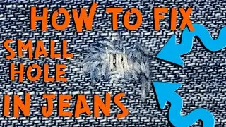 How to Mend/Patch a Small Hole in Jeans 👖👖