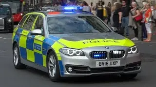 Metropolitan Police - New BMW 525D Area Car On An Emergency Call