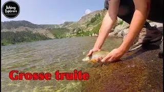 GROSSE TRUITE EN LAC DE MONTAGNE !
