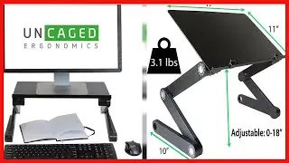 WorkEZ Monitor Stand ergonomic adjustable height angle single computer screen riser mount holder