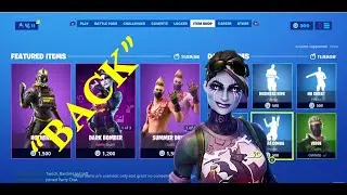 Latest Fortnite ITEM SHOP BACK DARK BOMBER SET ! 09/20/2019 (Fortnite Battle Royal)