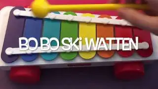 How to Play BO BO SKI WATTEN (hand clapping song) - Xylophone for Kids