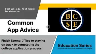 Common App Advice