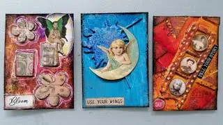 ATC workshop 13 from Bernie Berlin's book-foam shapes