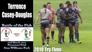 2019 Terrence Casey-Douglas Tries ~ Cairns Brothers v Townsville Brothers ~ Preseason Trial