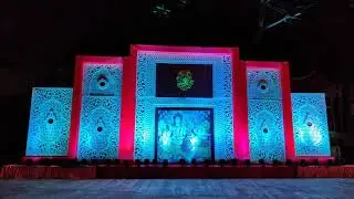 best decoration ideas| thermocol decoration for ganesh pandal durga pandal | navratri special#shorts