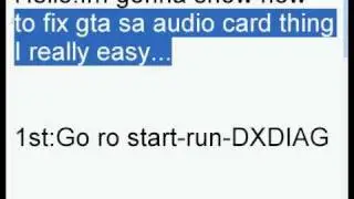 Gta San Andreas Audio Card Problem Fix