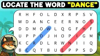 🦊🔍 Can Your Eyes Find &ldquo;DANCE&rdquo;? 🔎🦊 | Word Search Puzzle