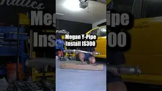 Installing a Megan y-pipe on an IS300! Shop lunaticsco.com