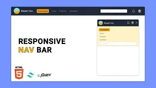 Responsive Navbar menu with HTML & TailwindCSS | Mobile first navbar