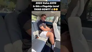 Check Out the Third Row in the NEW 2025 Volvo EX90 Flagship!