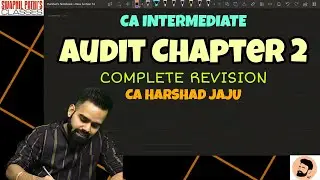 Chapter 2 || Audit Strategy || Audit Planning || Audit Programe || CA INTER AUDIT || CA HARSHAD JAJU