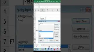 Spelling Check in Excel 