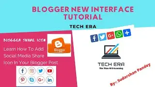 How To Add Share Buttons Of  Social Media Platforms in Blogger New Interface. Whatsapp Facebook,etc