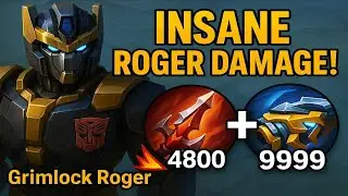 💥 Roger Grimlock DAMAGE TEST 2025! True Damage ON with New Meta Build 🔥 | One Shot Combo?!