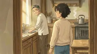 An Ordinary Sunday with Father 🌤️ | Quiet Lunch, Old Stories & Peaceful Silence | Ghibli Style ASMR