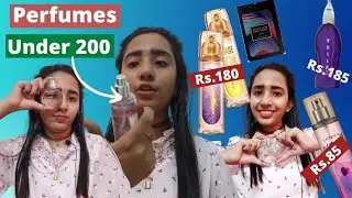 My Top 5 Perfumes under Rs.200/- ||  best perfumes in India under 200 || amazon || Miniso