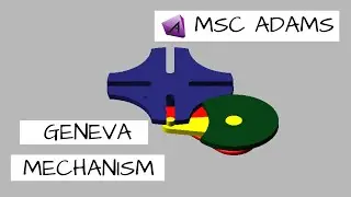 Geneva Mechanism using MSC ADAMS Multi Body Dynamics