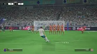 Knuckle ball free kick in ufl