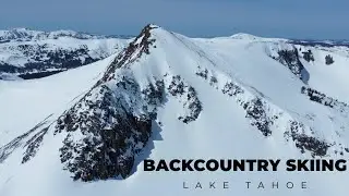 Skiing Comma Couloir in Lake Tahoe