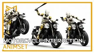 Motorcycle Interaction Animset (Unity)