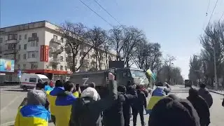 &bdquo;Armată rusă, du-te acasă!&rdquo; Mitinguri &icirc;mpotriva ocupației rusești din Ucraina