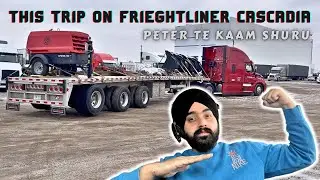 Peter dropped at body shop || This trip on cascadia automatic truck || canada truck vlog 🇨🇦
