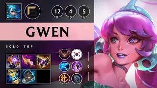 Gwen Top vs Hwei - KR Grandmaster Patch 25.21