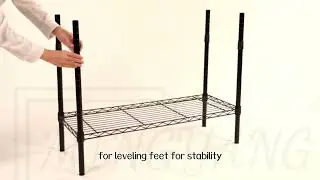 Metal rack heavy duty chrome steel wire shelf shelving  Chinese Factory