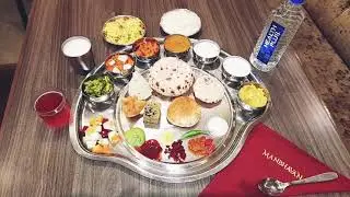 Rajasthani + Gujarati thali in indore//manbhavan thali restaurant in indore//#rajasthanithali