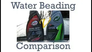 Turtle Wax Sealant Wax V Turtle Wax Ceramic Spray Coating, Water Beading Test.