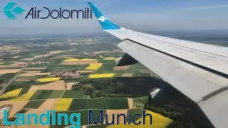 [4K] Air Dolomiti Embraer E195 ✈ Landing Munich
