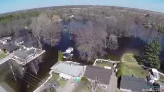 (Belleville) Foxboro Flood Aerial video (FPV), 04 19 2014. Filmed by: Brock Tompkins