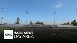 New football field Mount Diablo High School damaged in fire