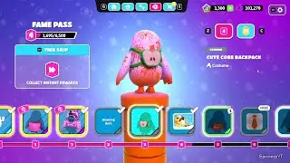 FALL GUYS SEASON 4 - NEW SKIN CUTE CORE BACKPACK - GAMEPLAY PART 458 [ PC HD 60FPS ]