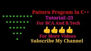 * pattern program ||c++ programming ||#shorts #coding