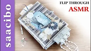 Junk Journal Flip Through - Snowy Owl - No Talking #flipthroughvideo