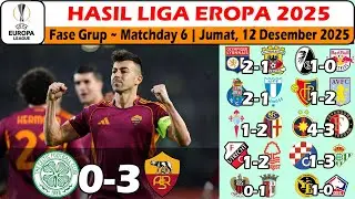 Hasil Liga Eropa Tadi Malam - Celtic vs Roma UEL Matchday 6 2025