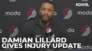 Damian Lillard gives injury update | Portland Trail Blazers Media Day