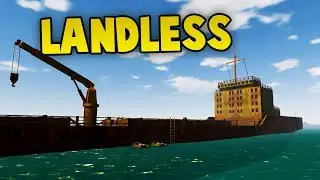 BEING CHASED BY THE PIRATE DRONE ARMY | Landless Gameplay (Open Sea Survival Game)