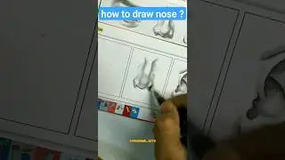 How to draw Nose? #shorts #youtubeshorts #drawing #art #tutorial by  @pradumnarts #artstepbystep