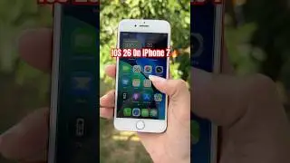 iOS 26 on IPhone 7🔥 #ios #ios26 #shorts